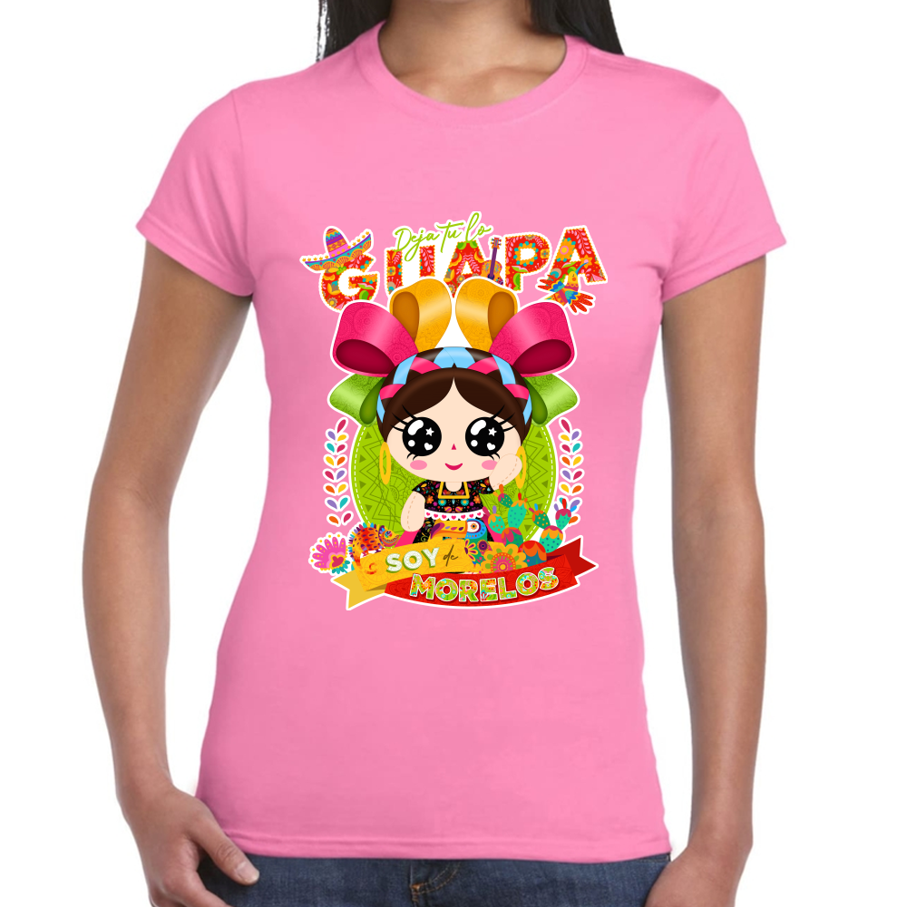 Playera Fiestas Patrias México Estado de Morelos Algodón Premium  #0001946