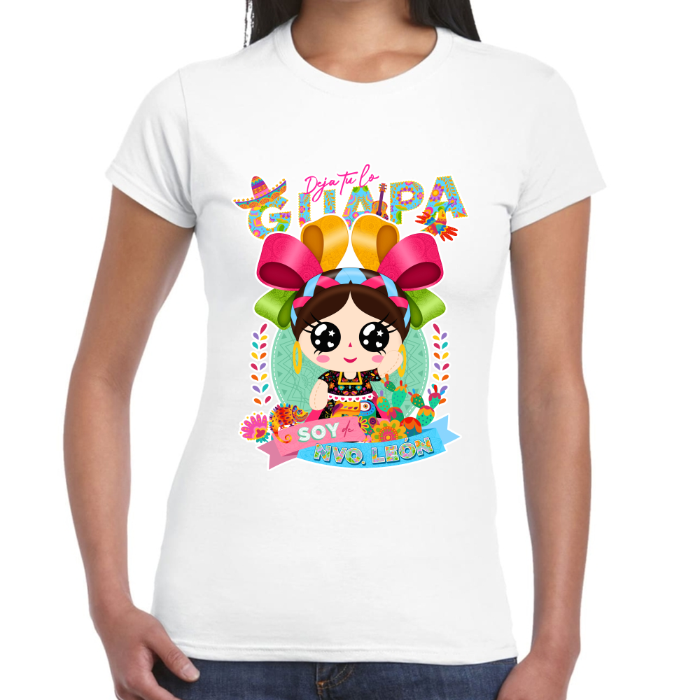Playera Fiestas Patrias México Estado de Nuevo León #0001948