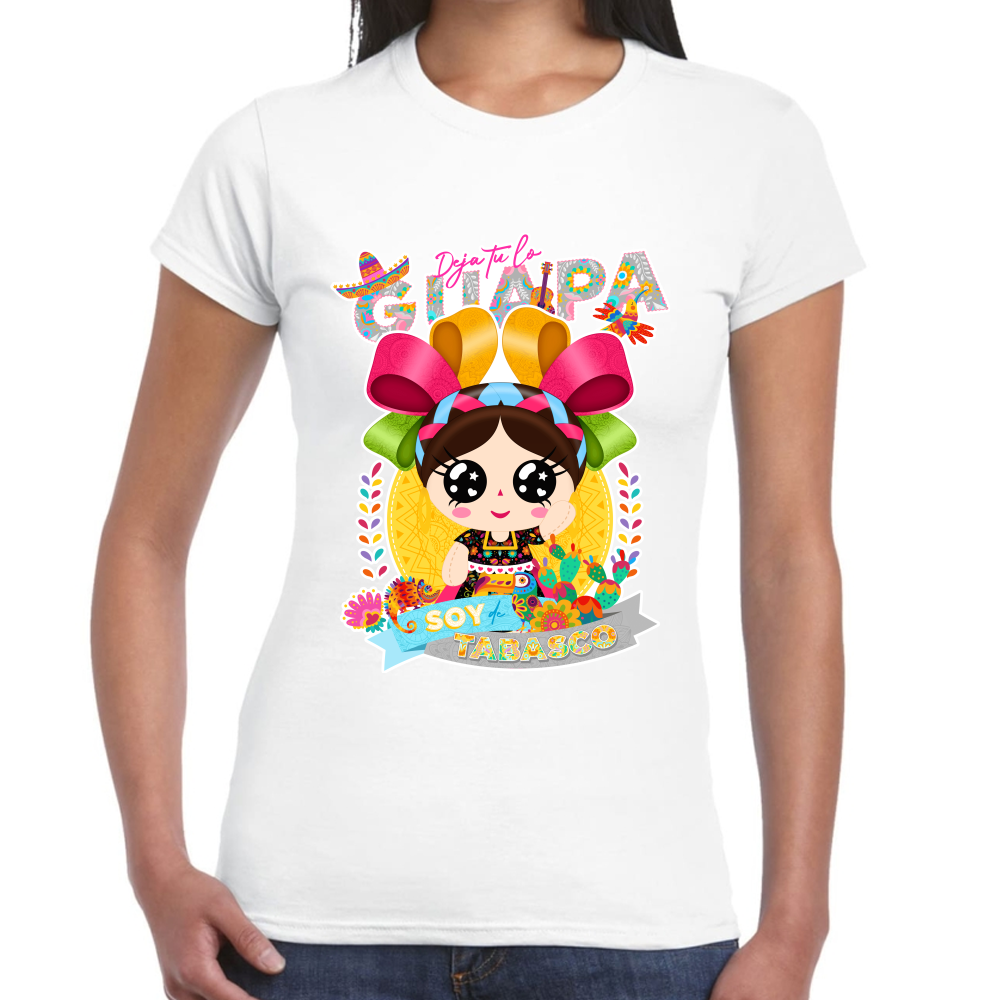 Playera Fiestas Patrias Tabasco Algodón Premium #0001956