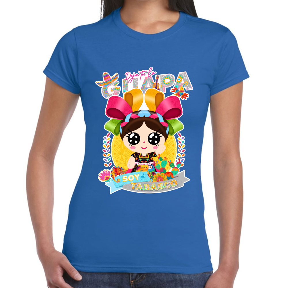 Playera Fiestas Patrias Tabasco Algodón Premium #0001956