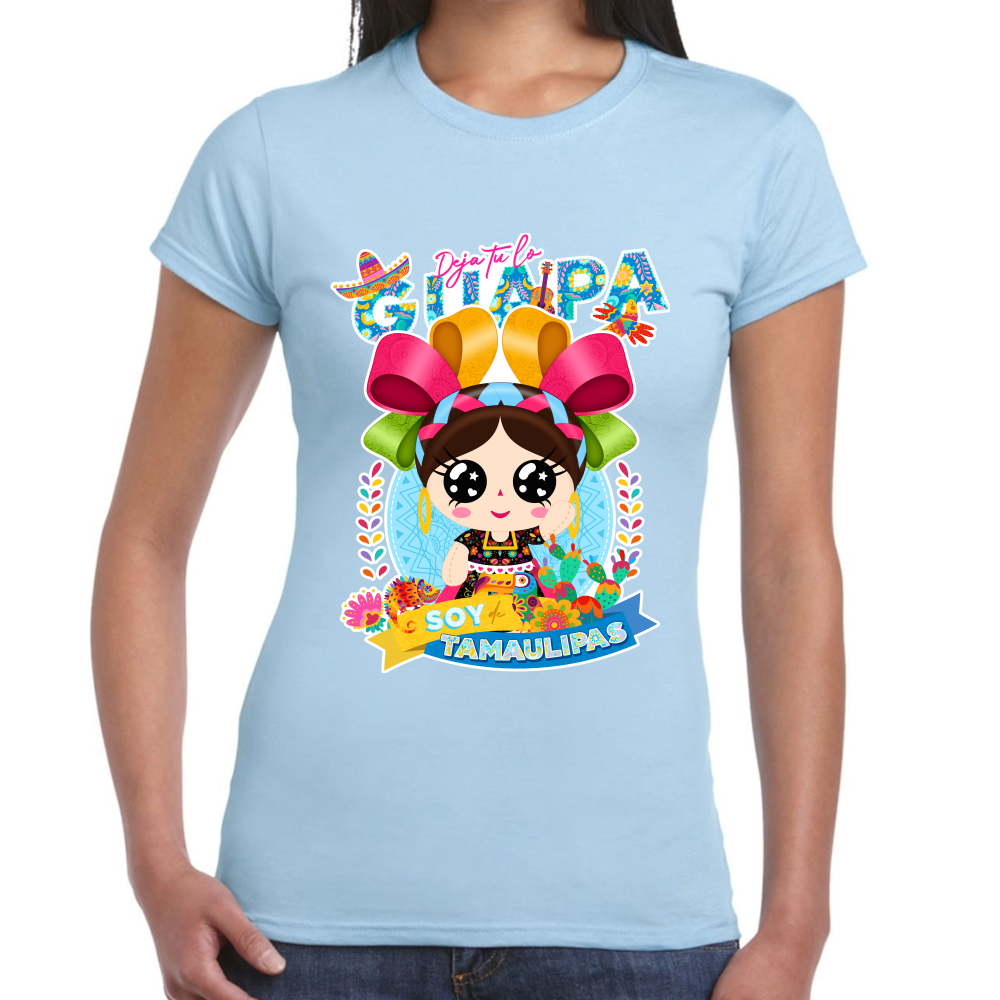 Playera Fiestas Patrias Tamaulipas Algodón Premium #0001957