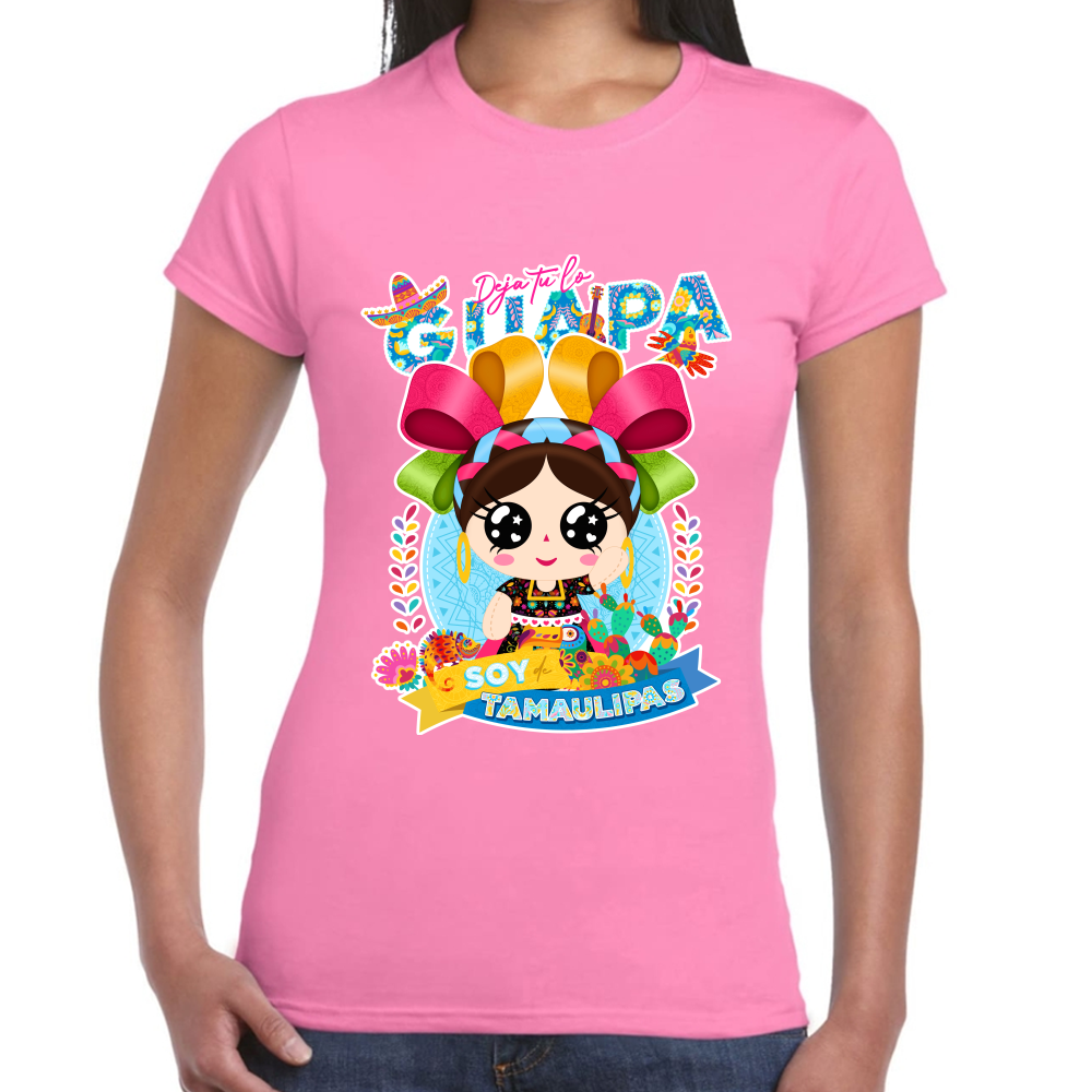 Playera Fiestas Patrias Tamaulipas Algodón Premium #0001957