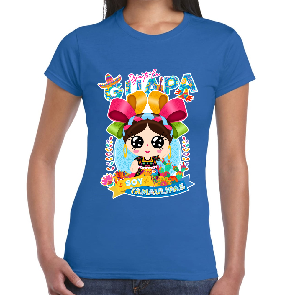 Playera Fiestas Patrias Tamaulipas Algodón Premium #0001957