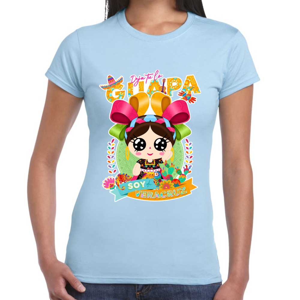 Playera Fiestas Patrias Veracruz Algodón Premium #0001959