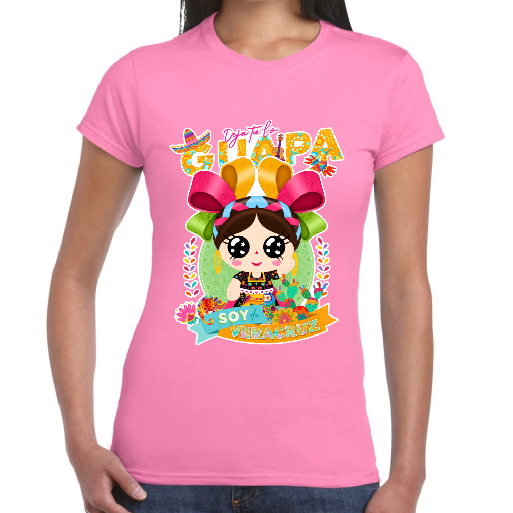 Playera Fiestas Patrias Veracruz Algodón Premium #0001959