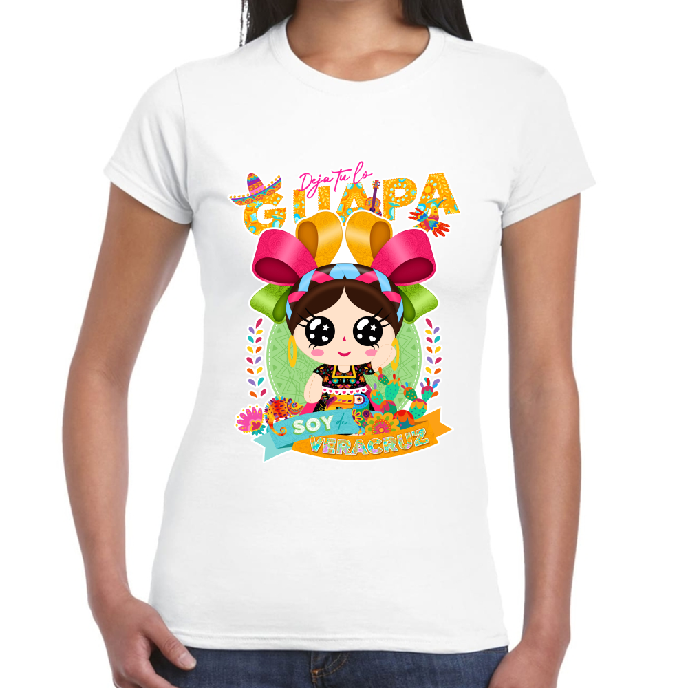 Playera Fiestas Patrias Veracruz Algodón Premium #0001959 Imagen principal del producto