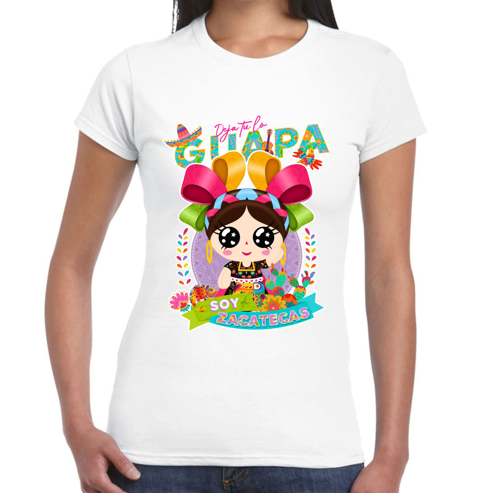 Playera Fiestas Patrias Zacatecas Algodón Premium #0001961