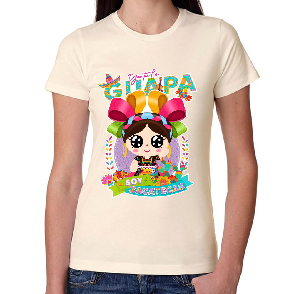 Playera Fiestas Patrias Zacatecas Algodón Premium #0001961