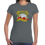 Playera Fiestas Patrias Hecho en México Edo Michoacán Algodón Premium #0001963