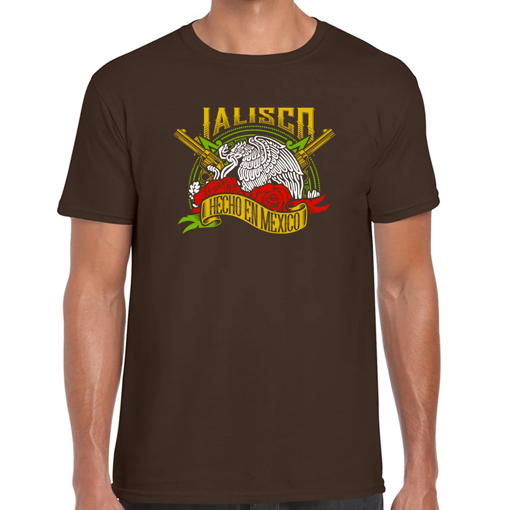 Playera Fiestas Patrias Hecho en México Edo Jalisco Algodón Premium #0001964