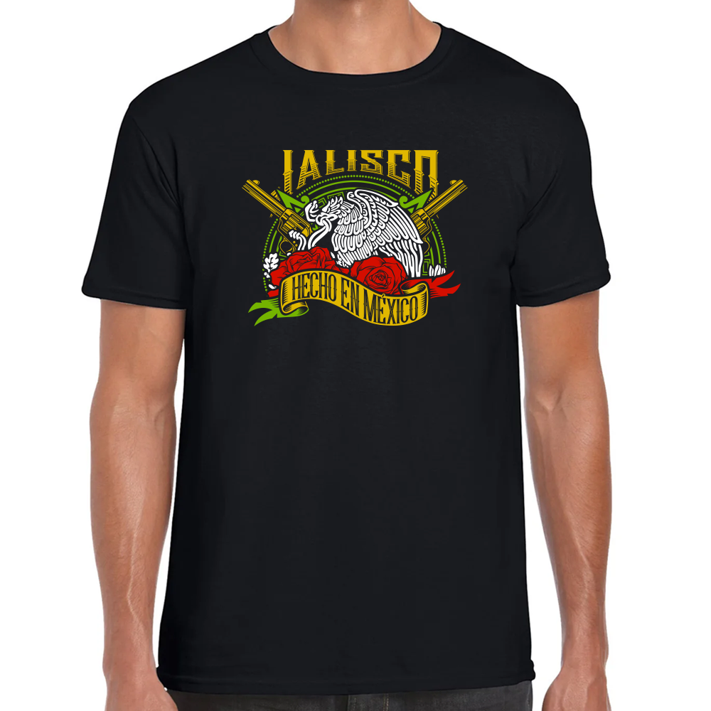 Playera Fiestas Patrias Hecho en México Edo Jalisco Algodón Premium #0001964