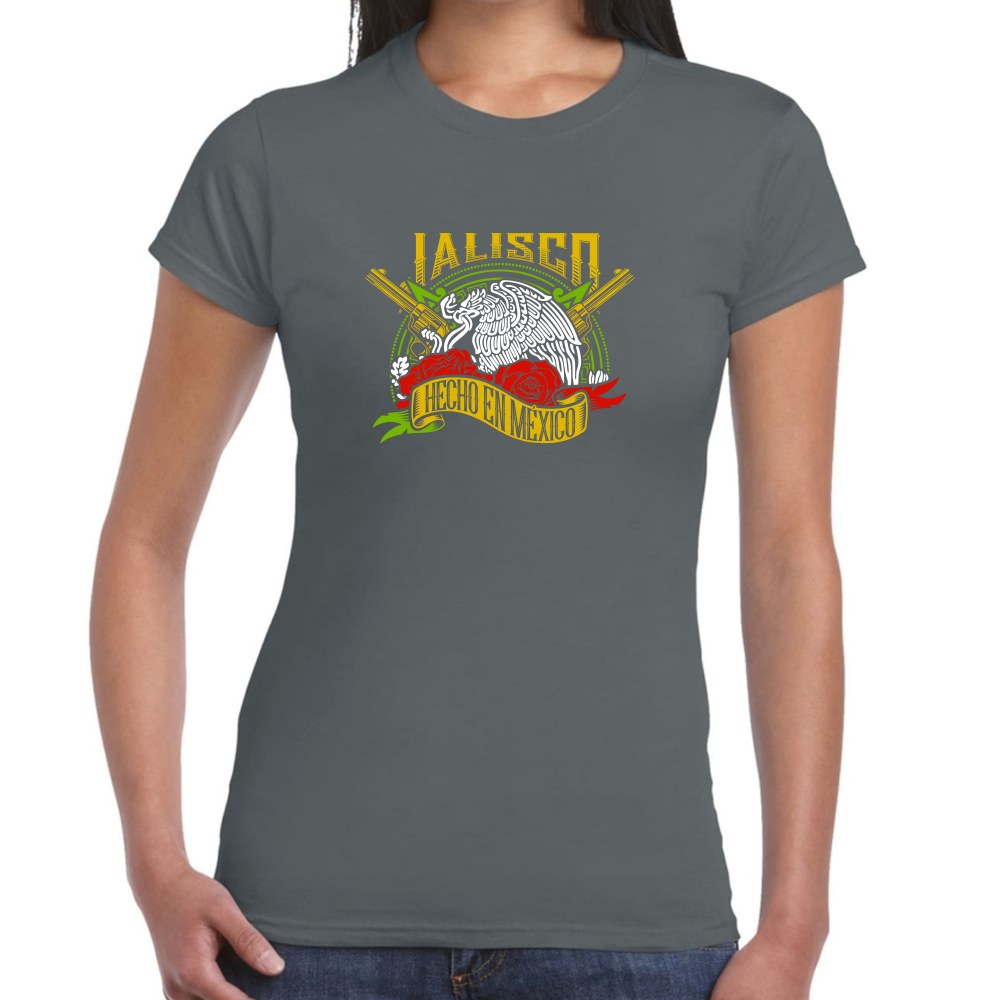 Playera Fiestas Patrias Hecho en México Edo Jalisco Algodón Premium #0001964