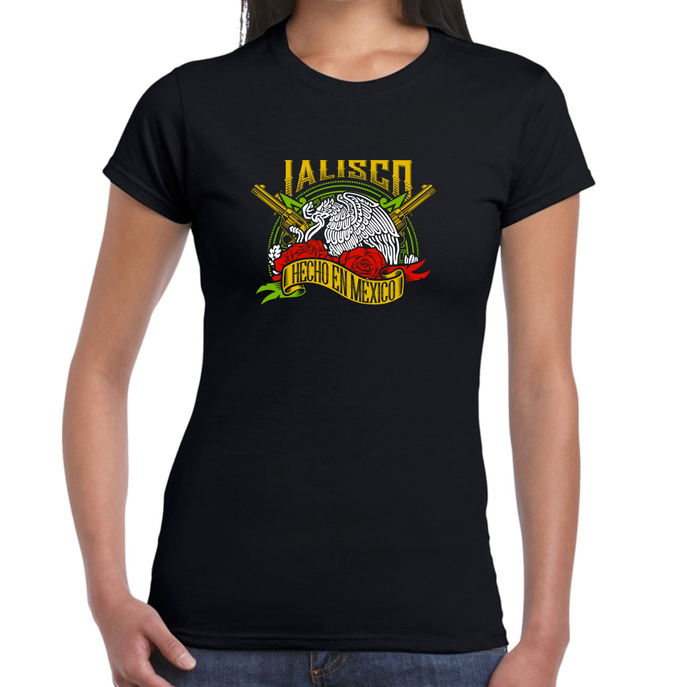 Playera Fiestas Patrias Hecho en México Edo Jalisco Algodón Premium #0001964