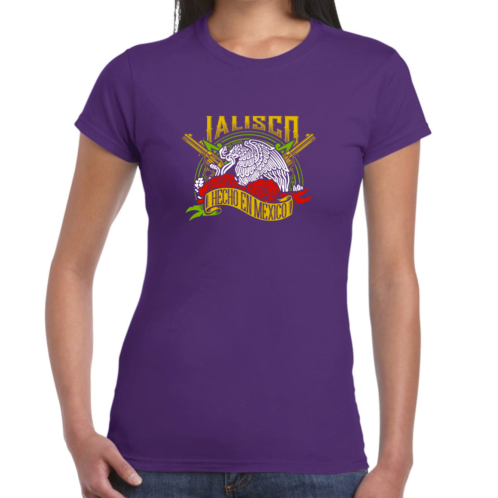 Playera Fiestas Patrias Hecho en México Edo Jalisco Algodón Premium #0001964