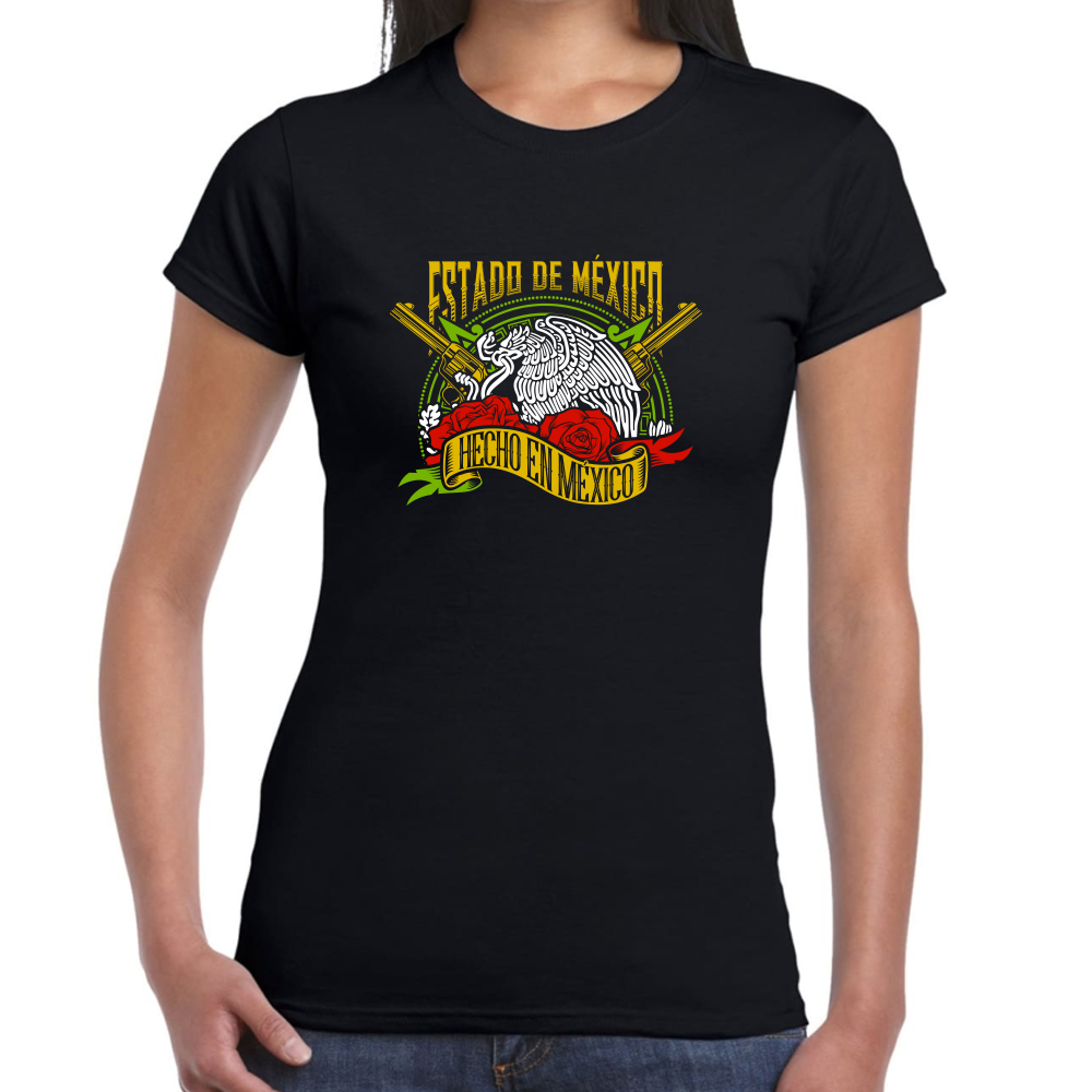 Playera Fiestas Patrias Hecho en México Algodón Premium #0001968