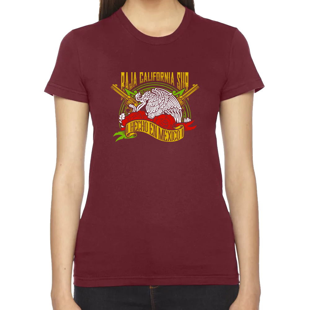 Playera Fiestas Patrias Hecho en México Edo BCS Algodón Premium #0001976