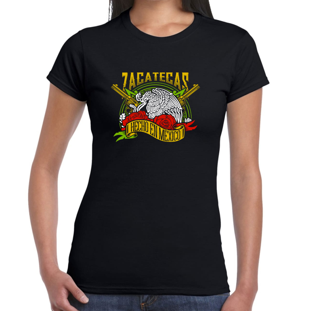 Playera Fiestas Patrias México Estado Zacatecas Algodón #0001979