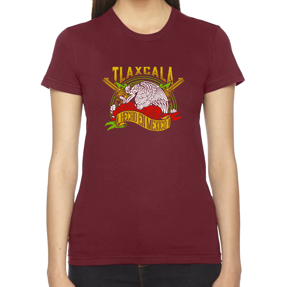 Playera Fiestas Patrias Hecho en México Edo Tlaxcala Algodón Premium #0001982