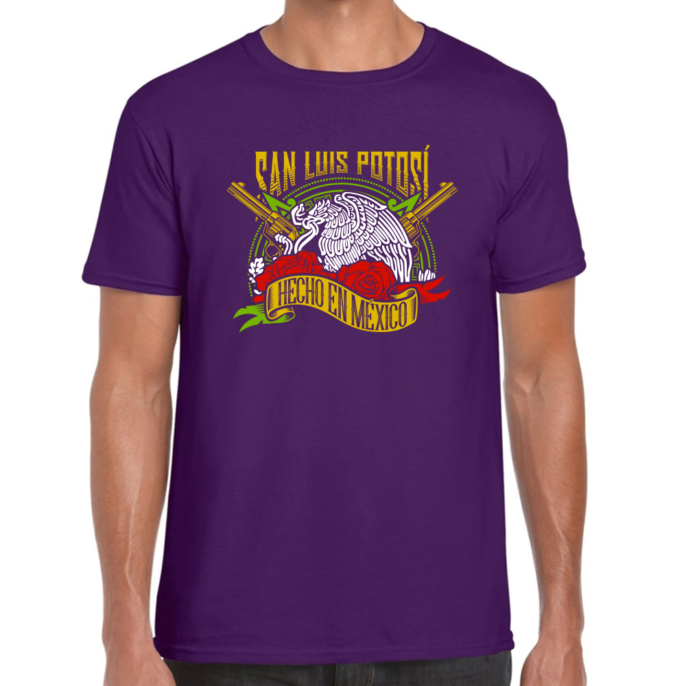 Playera Fiestas Patrias Hecho en México Edo SLP Algodón Premium #0001987