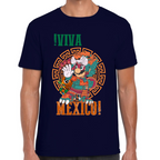 Playera Fiestas Patrias Viva México Mario Algodón Premium #0001995