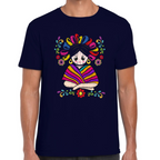 Playera Fiestas Patrias Viva México Muñeca Algodón Premium #0001996