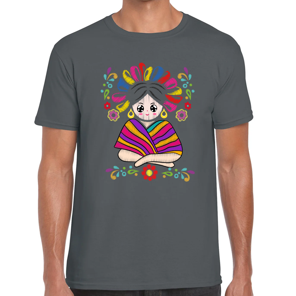 Playera Fiestas Patrias Viva México Muñeca Algodón Premium #0001996