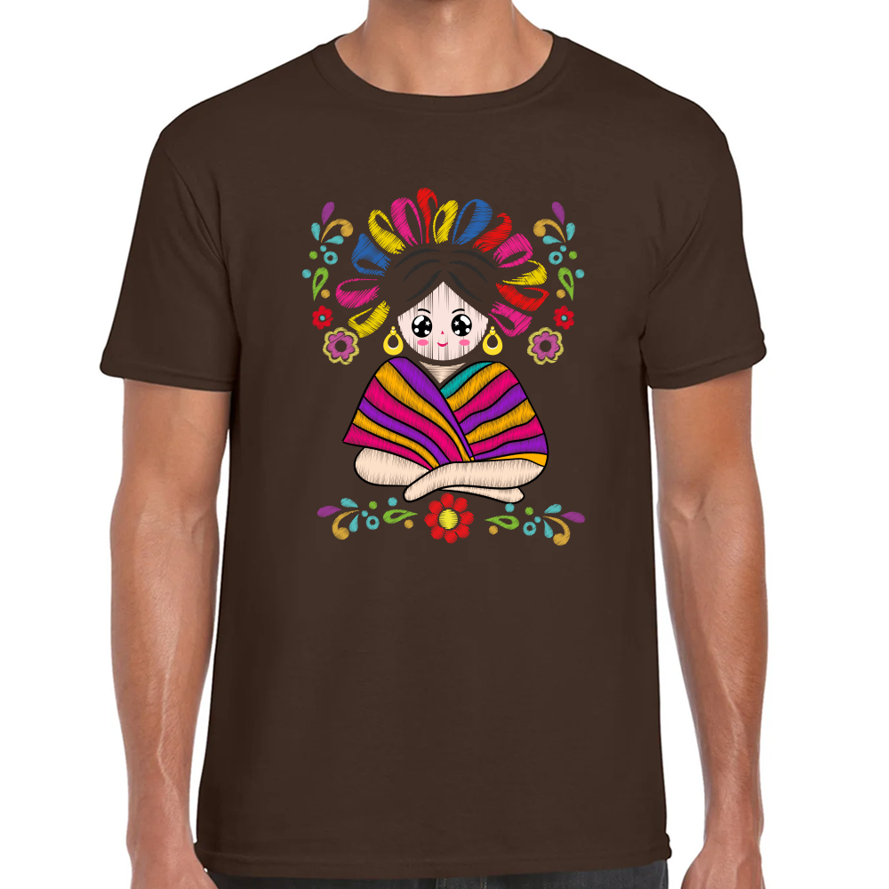 Playera Fiestas Patrias Viva México Muñeca Algodón Premium #0001996