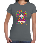 Playera Fiestas Patrias Viva México Muñeca Algodón Premium #0001996