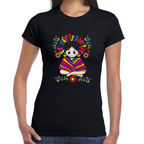 Playera Fiestas Patrias Viva México Muñeca Algodón Premium #0001996