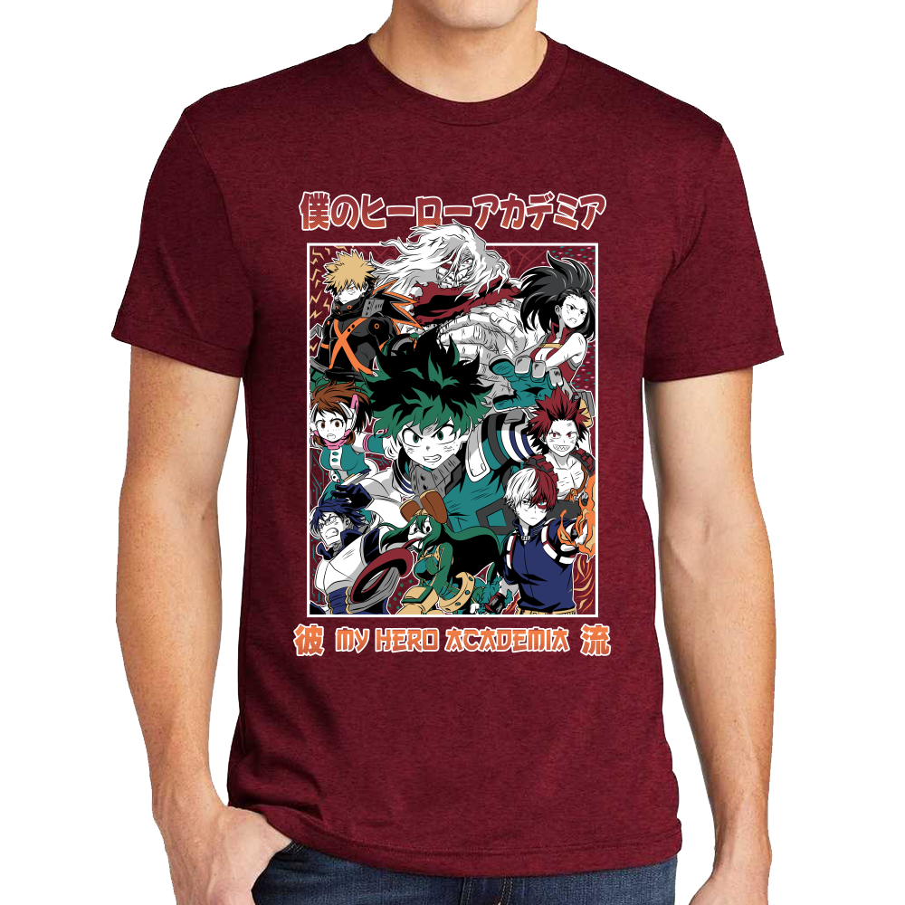 Playera My Hero Academy Algodón Premium #0002005