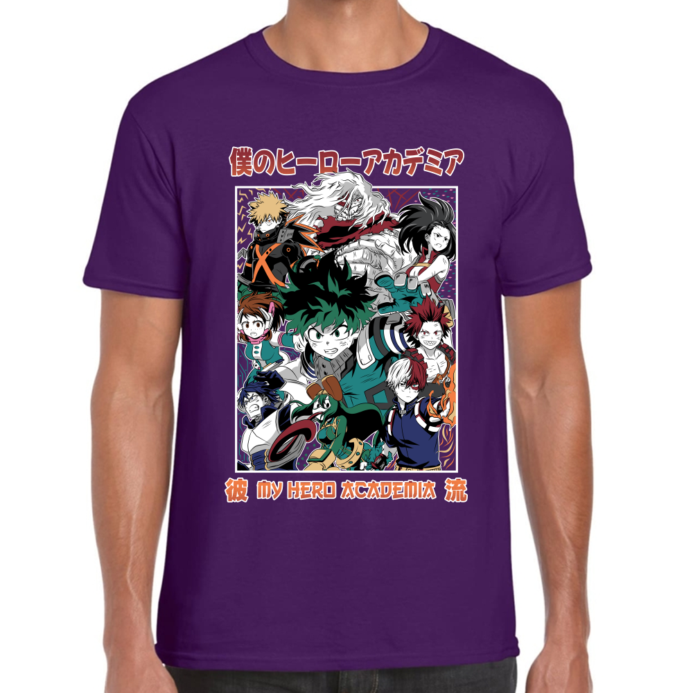 Playera My Hero Academy Algodón Premium #0002005