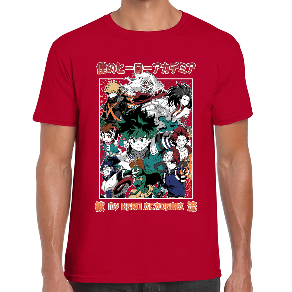 Playera My Hero Academy Algodón Premium #0002005