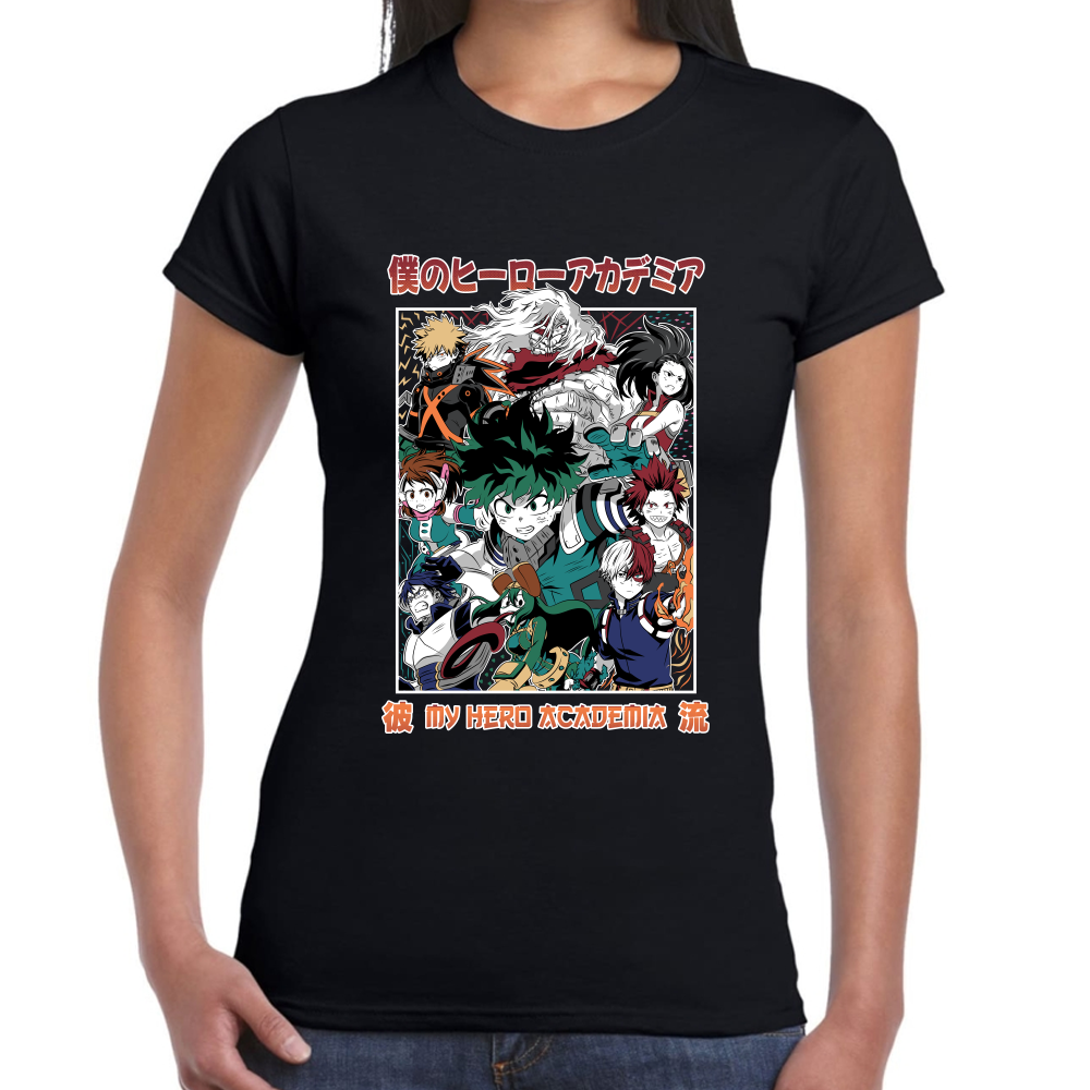 Playera My Hero Academy Algodón Premium #0002005
