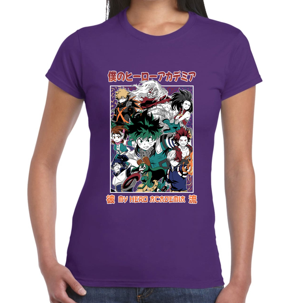 Playera My Hero Academy Algodón Premium #0002005