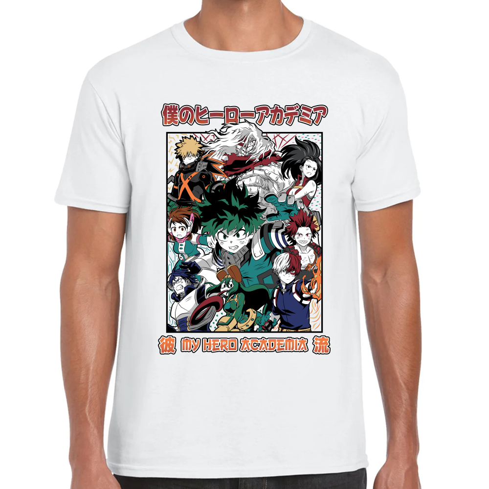 Playera My Hero Academy Algodón Premium #0002005