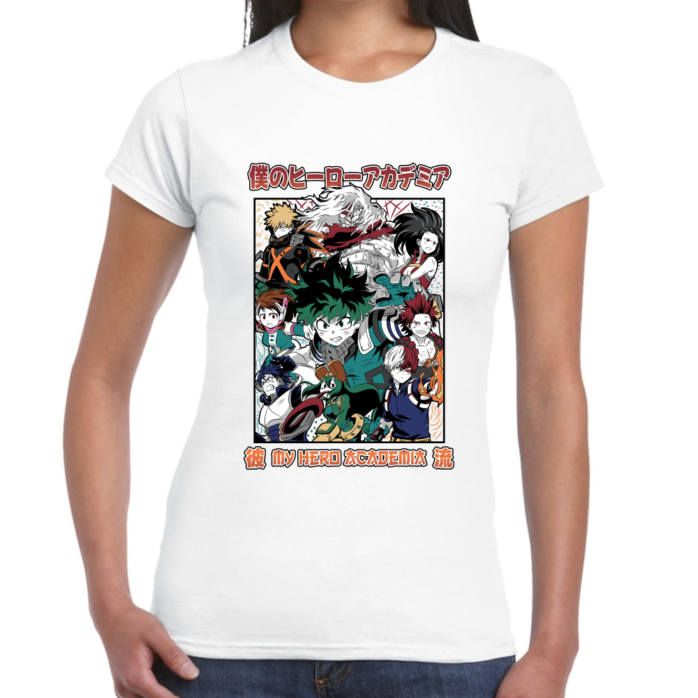 Playera My Hero Academy Algodón Premium #0002005