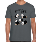 Playera Mascotas Bulldog Fat Live Algodón #0002007