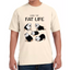 Playera Mascotas Bulldog Fat Live Algodón #0002007