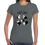Playera Mascotas Bulldog Fat Live Algodón #0002007