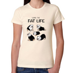 Playera Mascotas Bulldog Fat Live Algodón #0002007