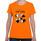 Playera Mascotas Bulldog Fat Live Algodón #0002007