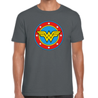 Playera Wonder Woman Escudo DC Comics Algodón #0002008