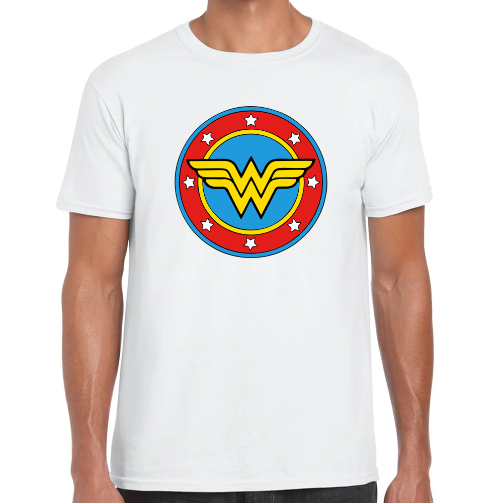 Playera Wonder Woman Escudo DC Comics Algodón #0002008