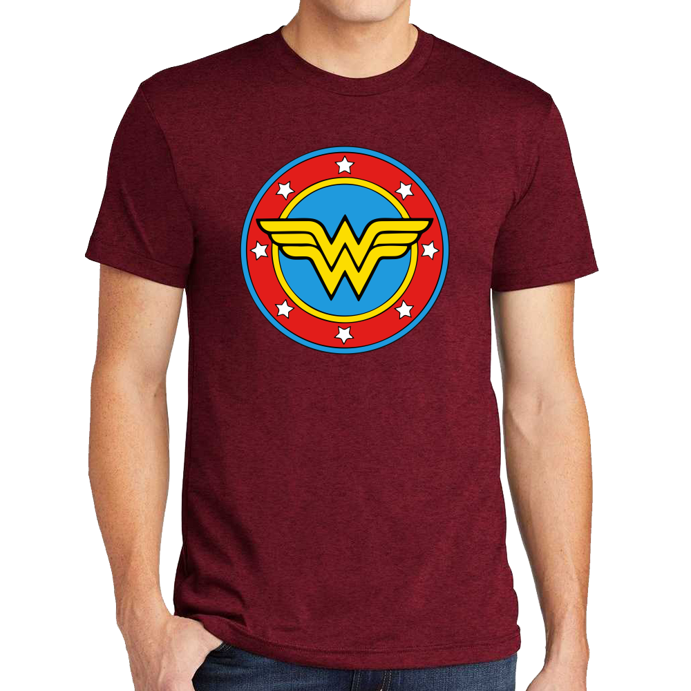 Playera Wonder Woman Escudo DC Comics Algodón #0002008