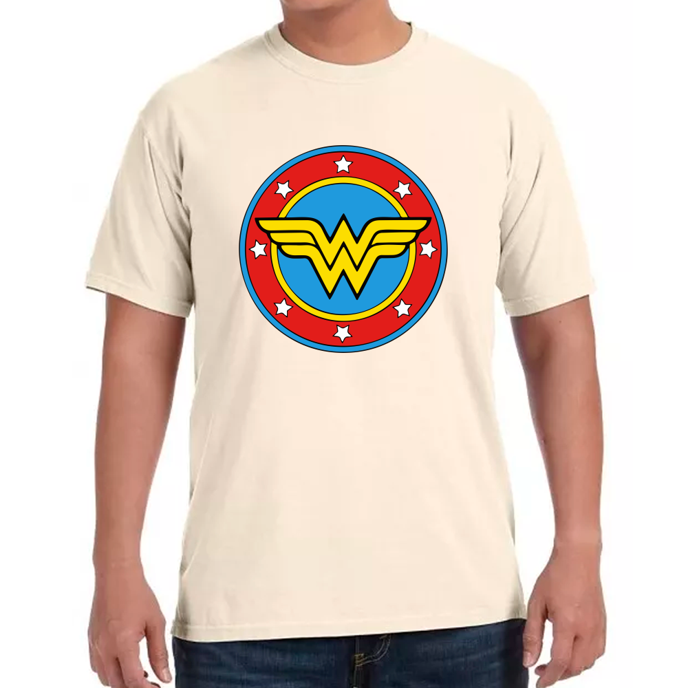 Playera Wonder Woman Escudo DC Comics Algodón #0002008