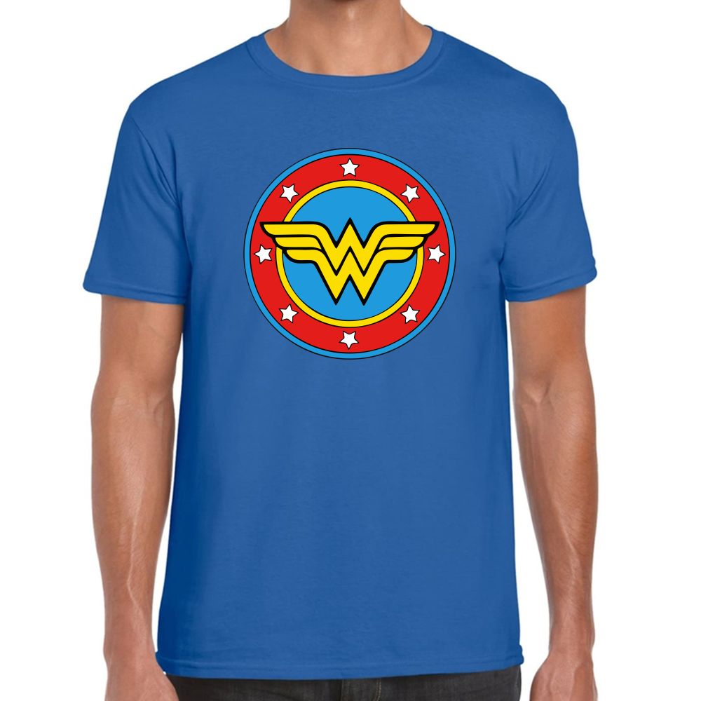 Playera Wonder Woman Escudo DC Comics Algodón #0002008