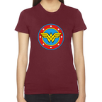 Playera Wonder Woman Escudo DC Comics Algodón #0002008