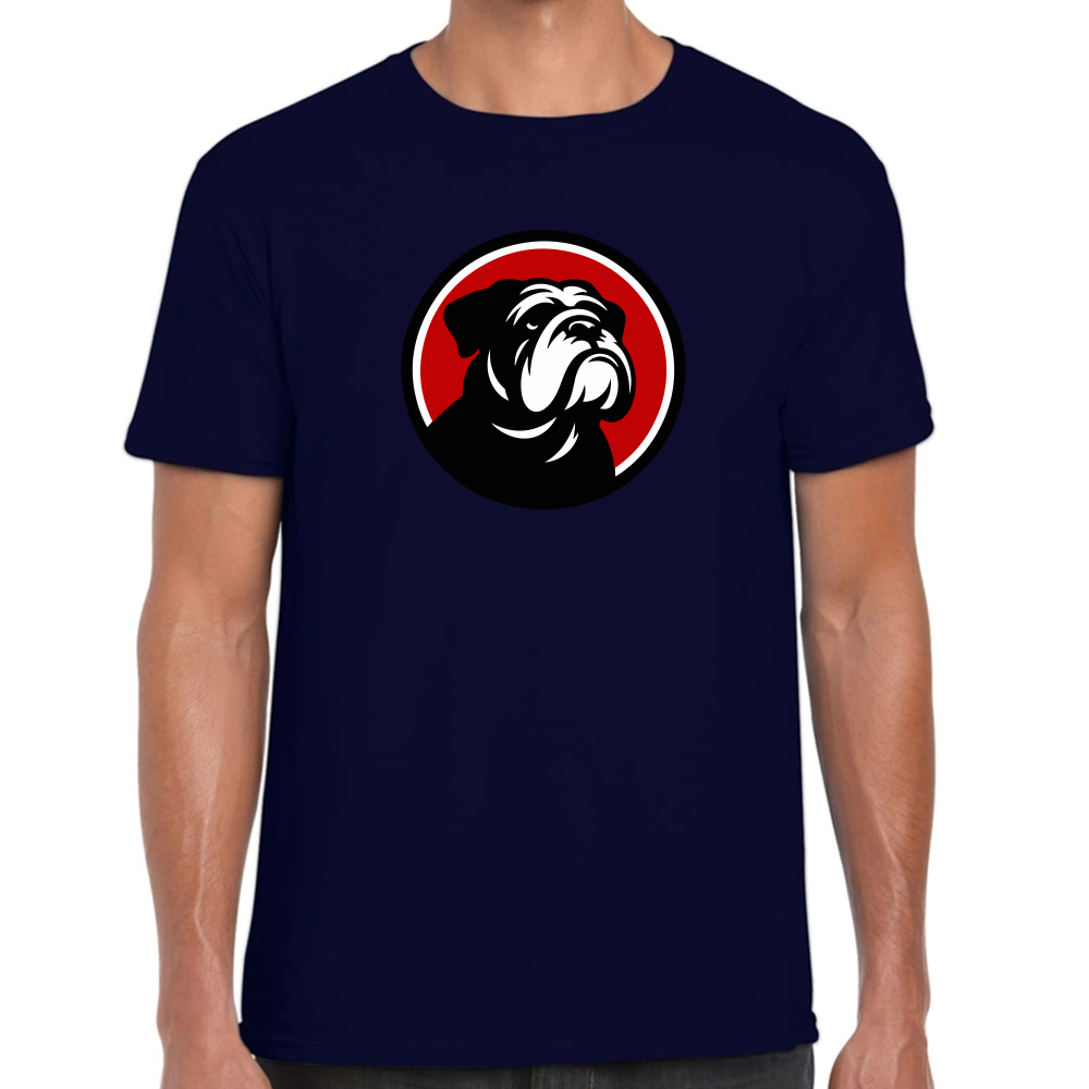 Playera Mascota Bulldog Escudo Algodón #0002009