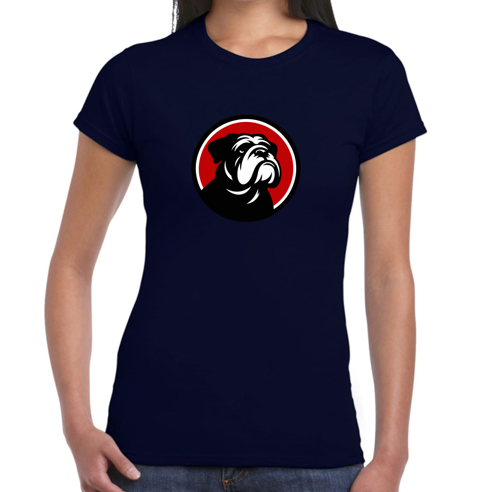 Playera Mascota Bulldog Escudo Algodón #0002009