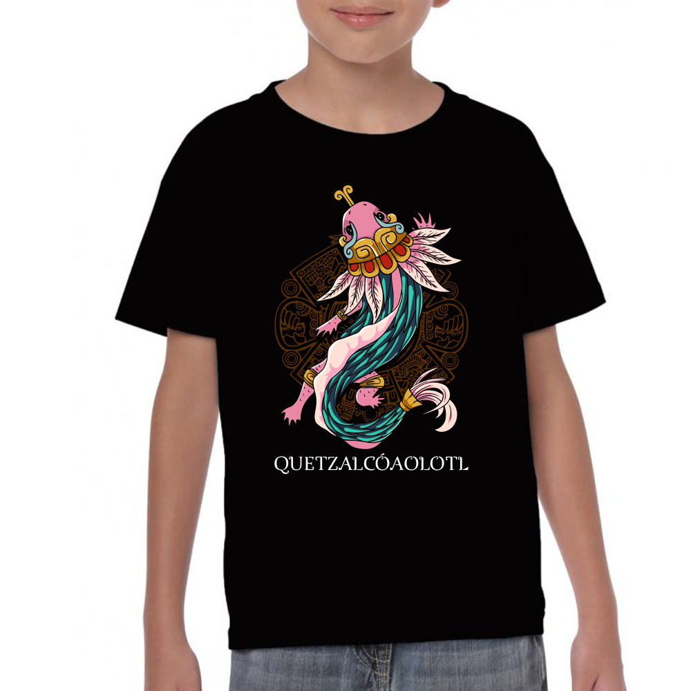 Playera Fiestas Patrias Quetzlcóatl Ajolote México #0002010